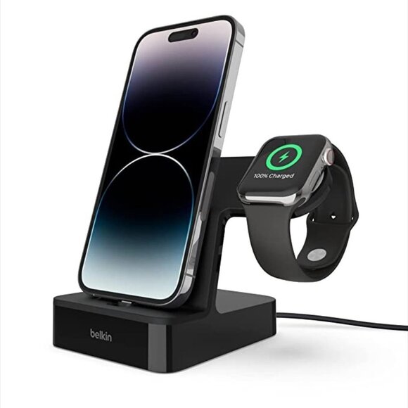 NEW Belkin Powerhouse Charging Dock for Apple Watch + iPhone - Picture 1 of 6